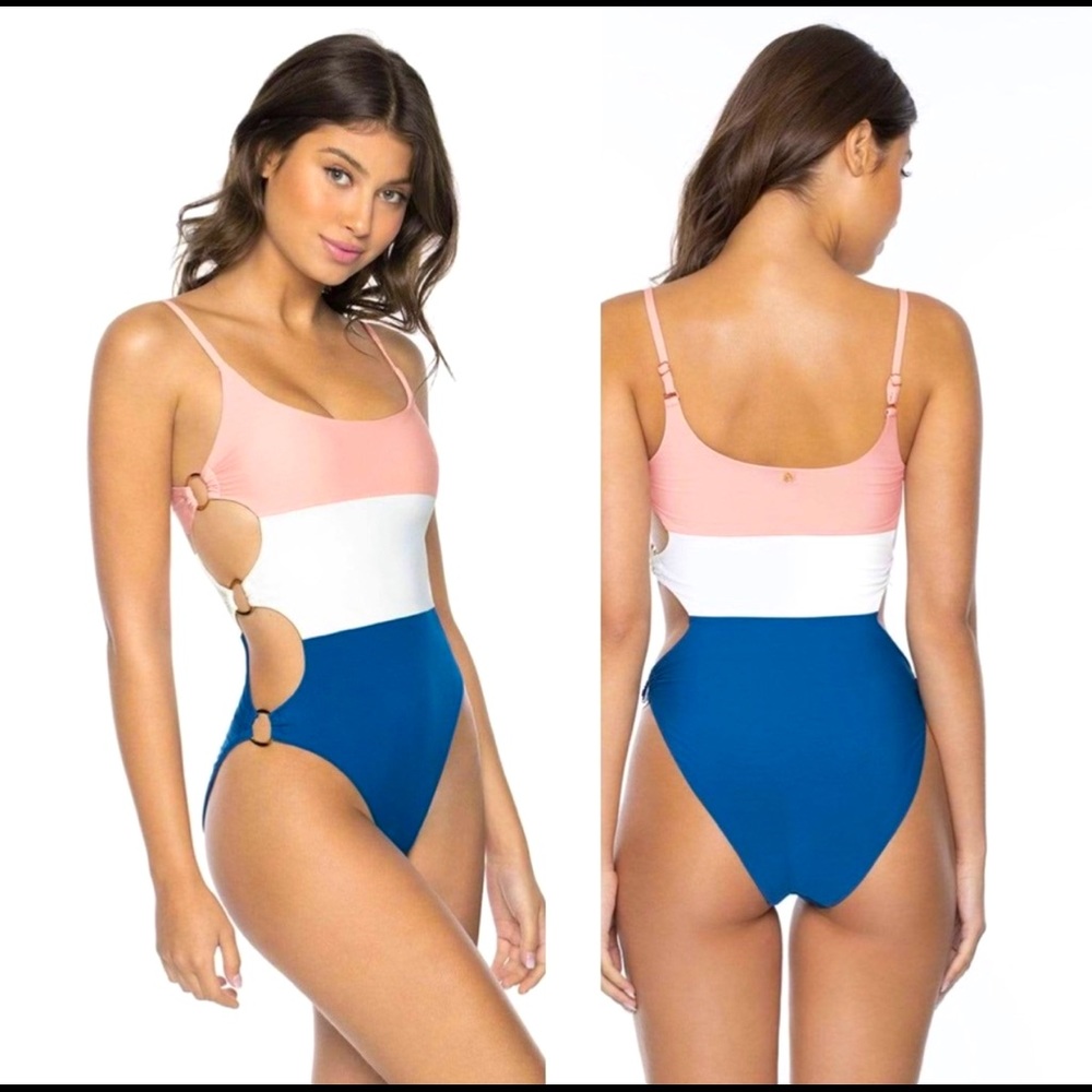 Pilyq Island Blue Ring Side Color Block Small